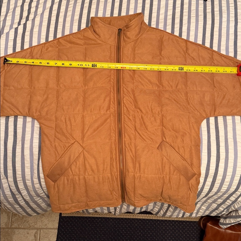 Women's Tan Quilted Jacket - Picture 6 of 8